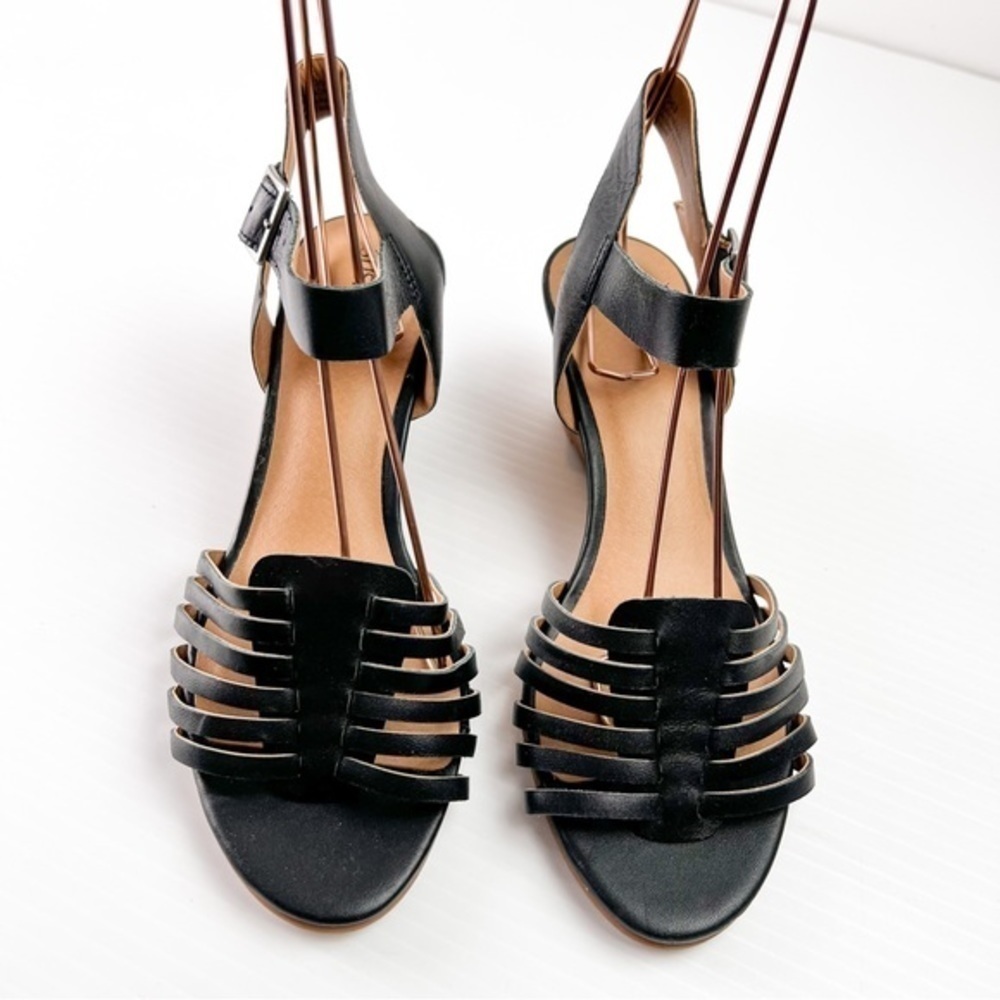 Susina womens terra Lea black wedge sandal size 6.5 - Picture 2 of 10